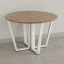 Круглый стол на U-образных опорах 1500x1500x750 RM188-15x15 Дуб Юстус/Белый