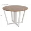 Круглый стол на U-образных опорах 1500x1500x750 RM188-15x15 Дуб Юстус/Белый