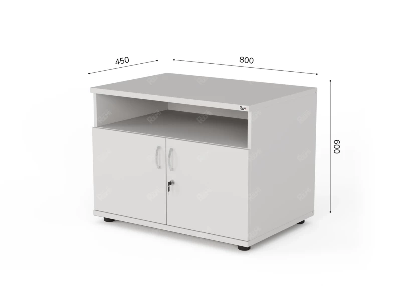 Тумба под RLG018 оргтехнику 80x45x60 Белый, Серия ЛАЙТ | LIGHT