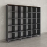 Стеллаж, 30 ячеек 2250х370х1980 RM143-225x37 Дуб Апрельский шоколад/Серый