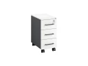 Тумба мобильная,3 ящика 300x500x600 RM123-30x50 Белый/Серый