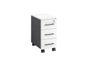 Тумба мобильная,3 ящика 300x500x600 RM123-30x50 Белый/Серый