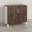 Шкаф низкий распашной, 2 уровня 900x600x850 RM147-90x60 Дуб Апрельский шоколад/Белый