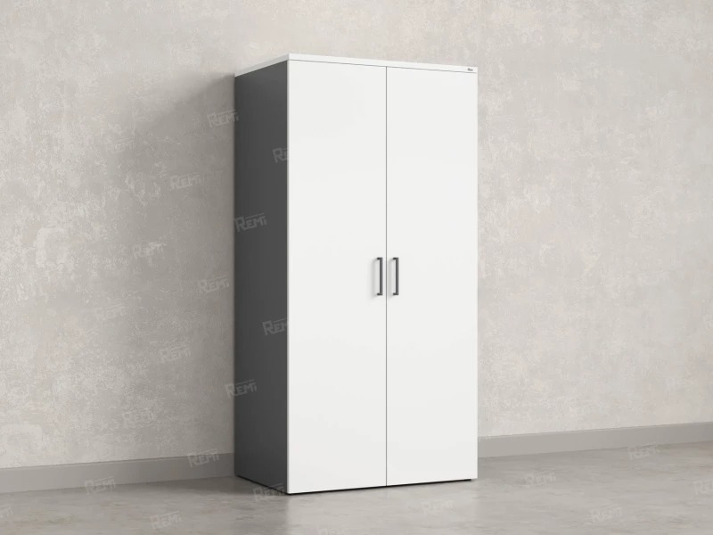 Гардероб, на регулируемых опорах, штанга, 1 полка 900x600x1800 RM159-90x60 Белый/Серый