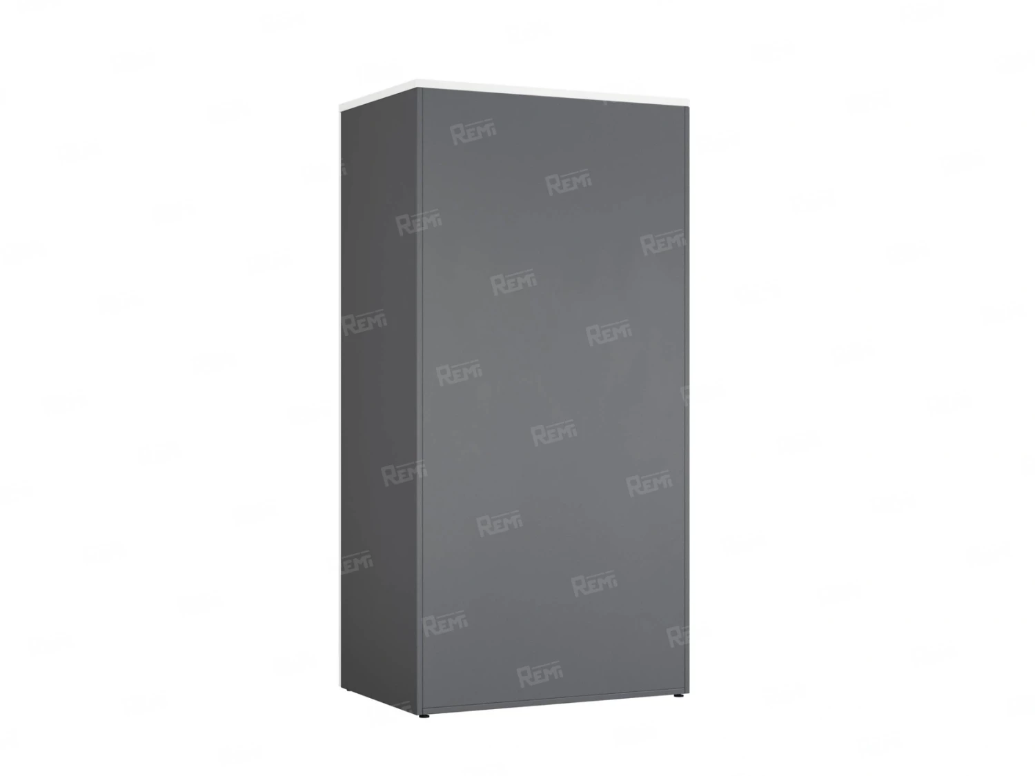 Гардероб, на регулируемых опорах, штанга, 1 полка 900x600x1800 RM159-90x60 Белый/Серый