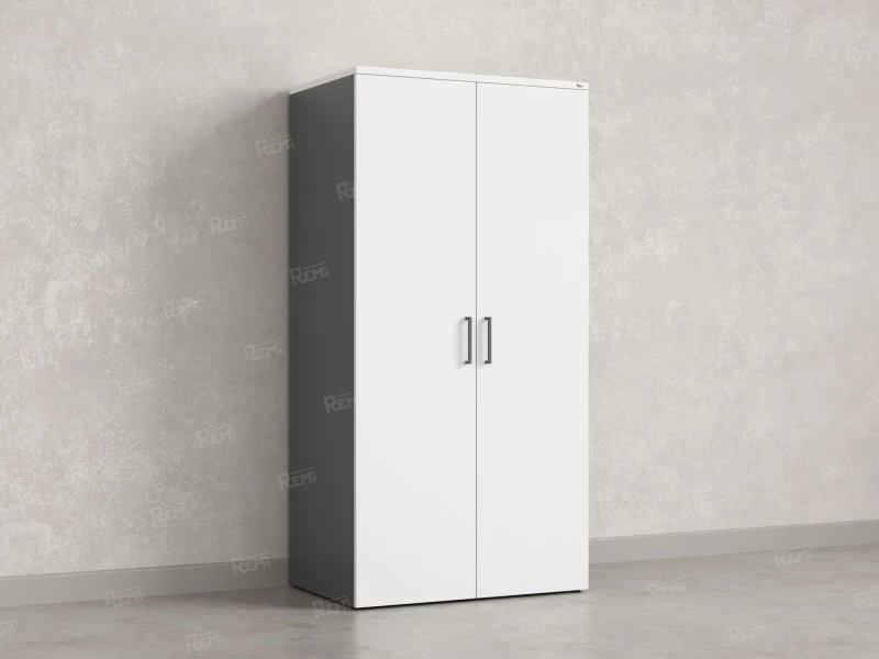 Гардероб, на регулируемых опорах, штанга, 1 полка 900x600x1800 RM159-90x60 Белый/Серый