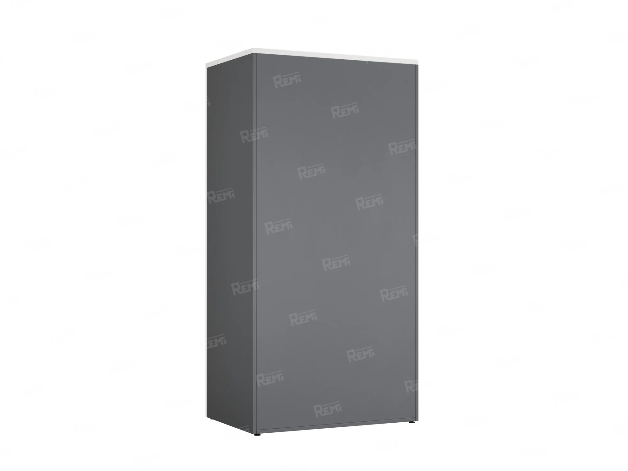 Гардероб, на регулируемых опорах, штанга, 1 полка 900x600x1800 RM159-90x60 Белый/Серый