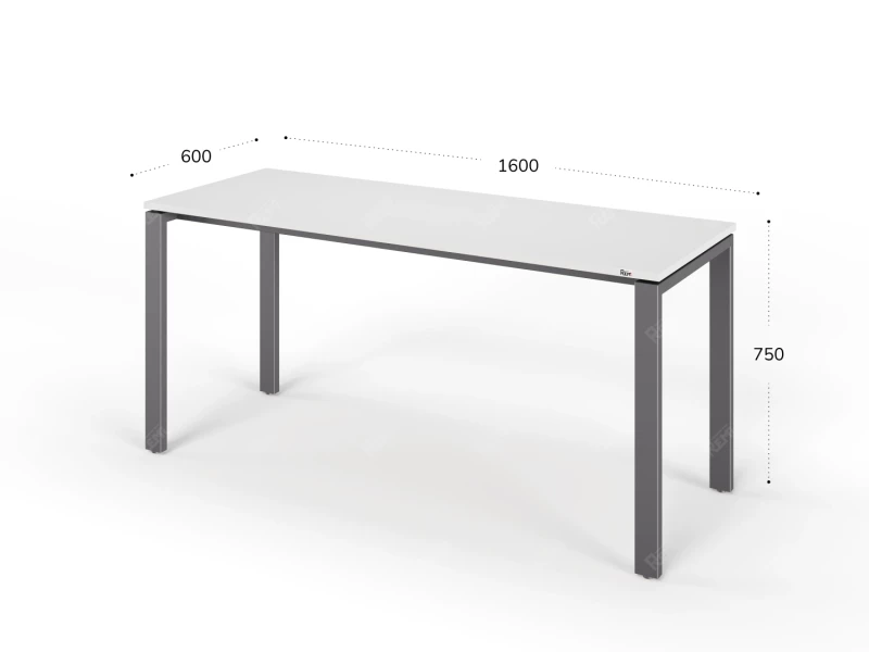 Прямоугольный стол RLG015 160x60x75 Белый, Серия ЛАЙТ | LIGHT