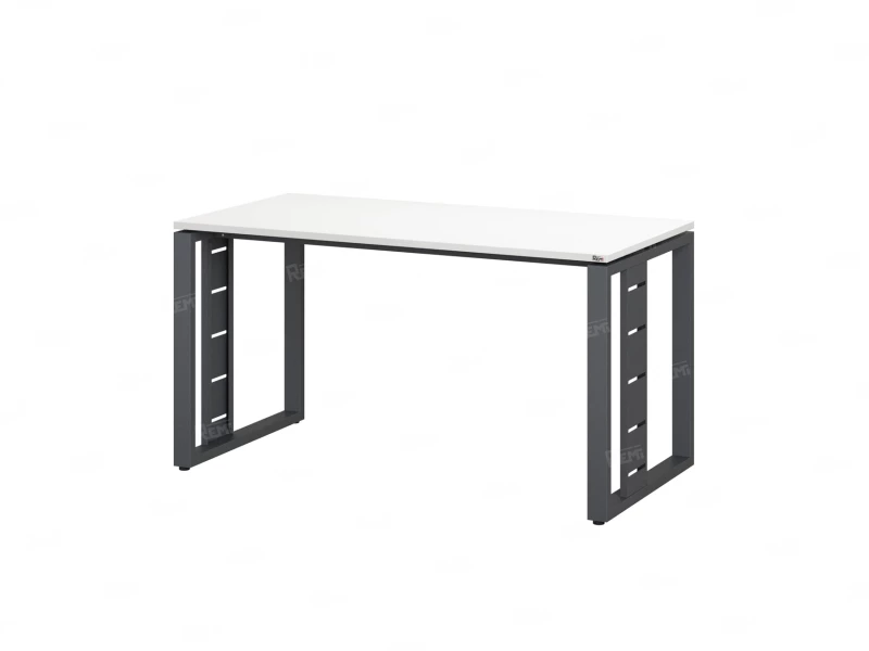 Стол прямой на О-образных опорах 2000x800x750 RM040-20x8 Белый/Серый