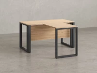 Стол с брифингом на О-образных опорах с экраном ЛДСП RM046-14x7 1400x2100x750 Вяз Швейцарский светлый/Серый