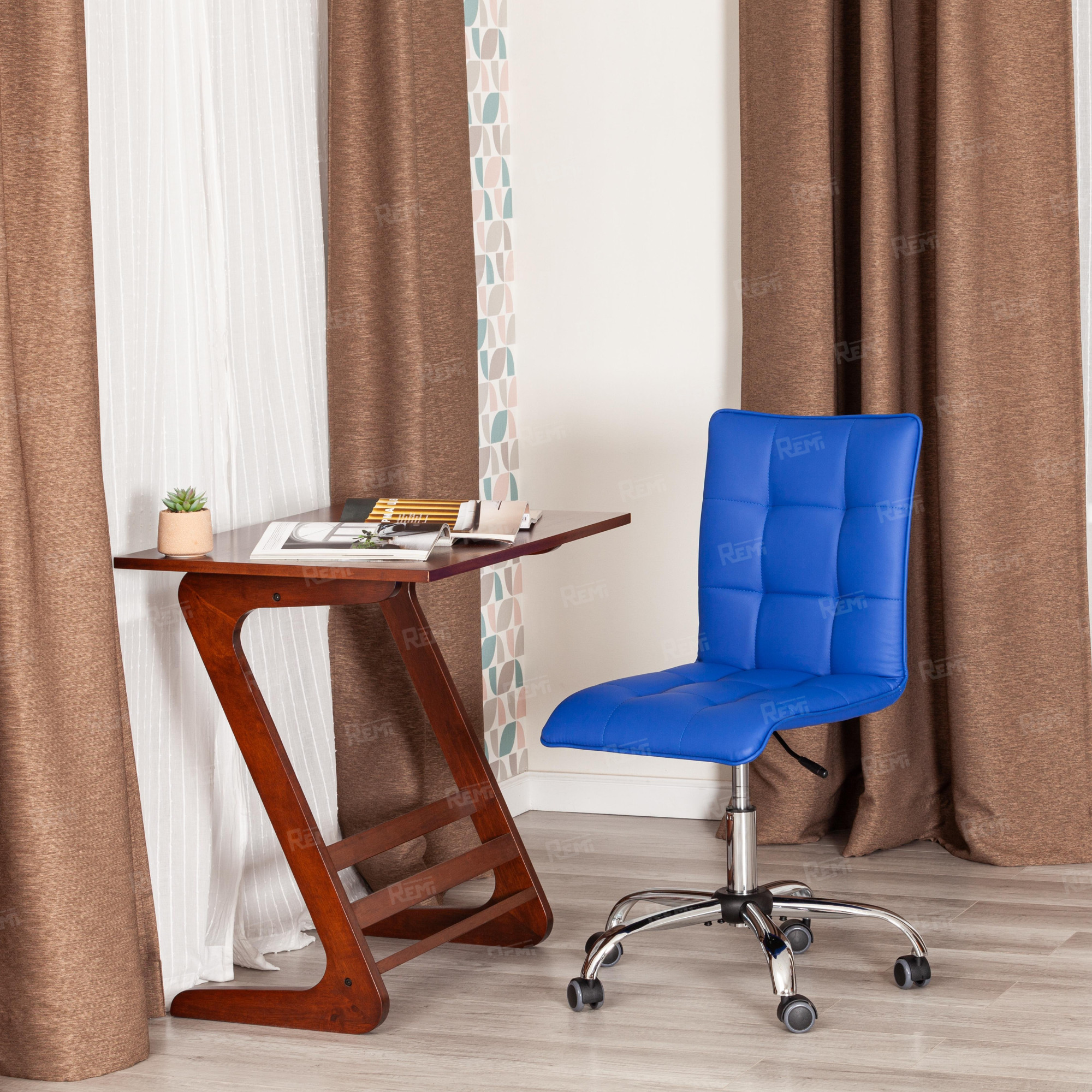 Кресло ZERO Синий/Синий, Экокожа (арт. 12449)