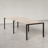 Cтол для переговоров, на П-образном каркасе 2200x1400x750 RM080-220x140 Дуб Маувелла/Черный