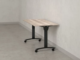 Стол складной, мобильный 1200x600x750 RM011-12x6 Дуб Маувелла/Черный