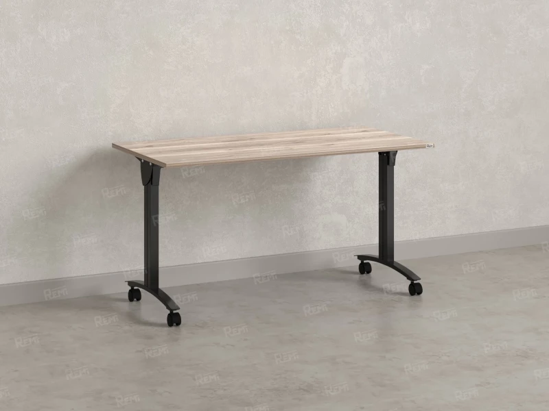Стол складной, мобильный 1200x600x750 RM011-12x6 Дуб Маувелла/Черный