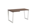 Стол угловой, U-опора, левый 1800x900/1200x750, RM051-18x9-12 Дуб Апрельский шоколад/Белый
