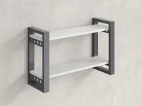 Полка настенная 900x300x500 RM194-90x30 Белый/Серый