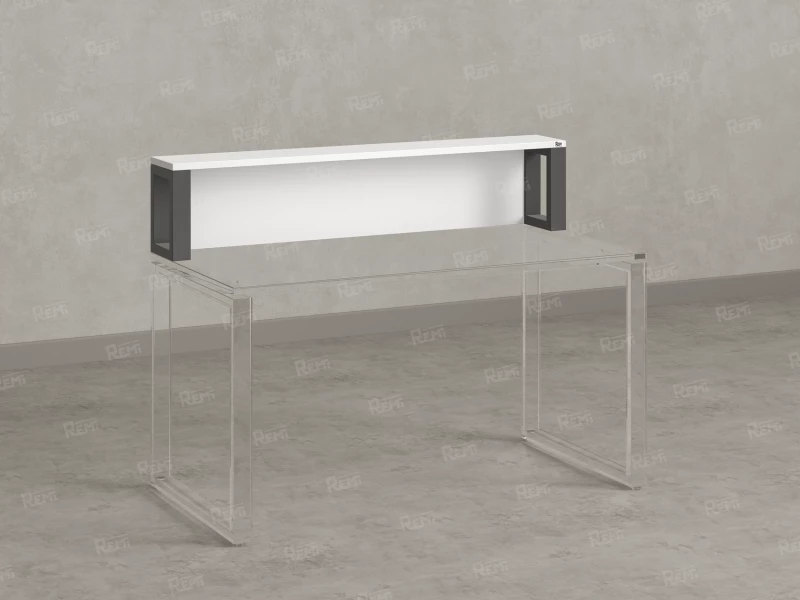Надстройка для стола 1000x200x300 RM208-100x40 Белый/Серый