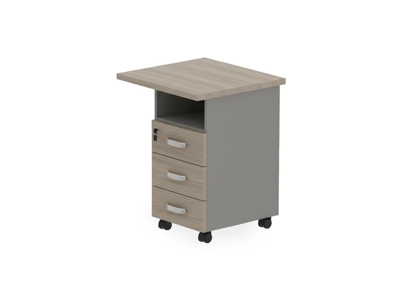 BRL RB092-45х58R Тумба приставная правая 650х580х740 Шорвуд/Серый вулканический