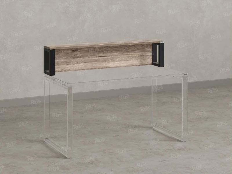 Надстройка для стола 800x200x300 RM208-80x40 Дуб Маувелла/Черный