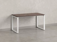 Стол прямой на O-образных опорах 1600x800x750 RM002-16x8 Дуб Апрельский шоколад/Белый