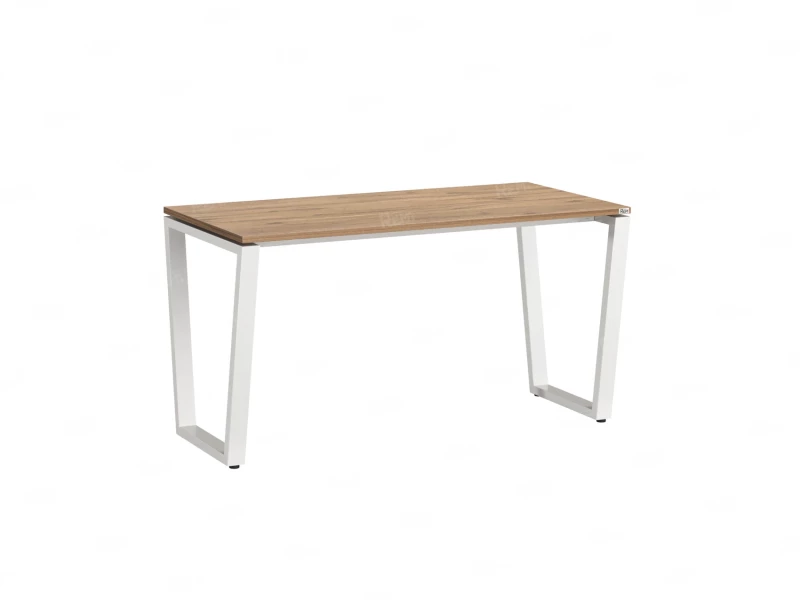 Стол прямой на U-образных опорах 1200x600x750 RM003-12x6 Дуб Юстус/Белый