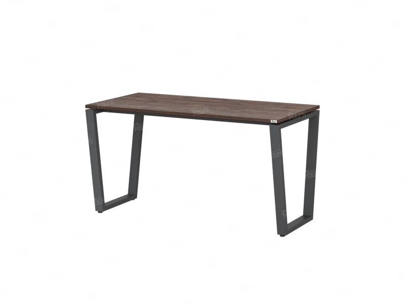 Стол прямой на U-образных опорах 1600x700x750 RM003-16x7 Дуб Апрельский шоколад/Серый