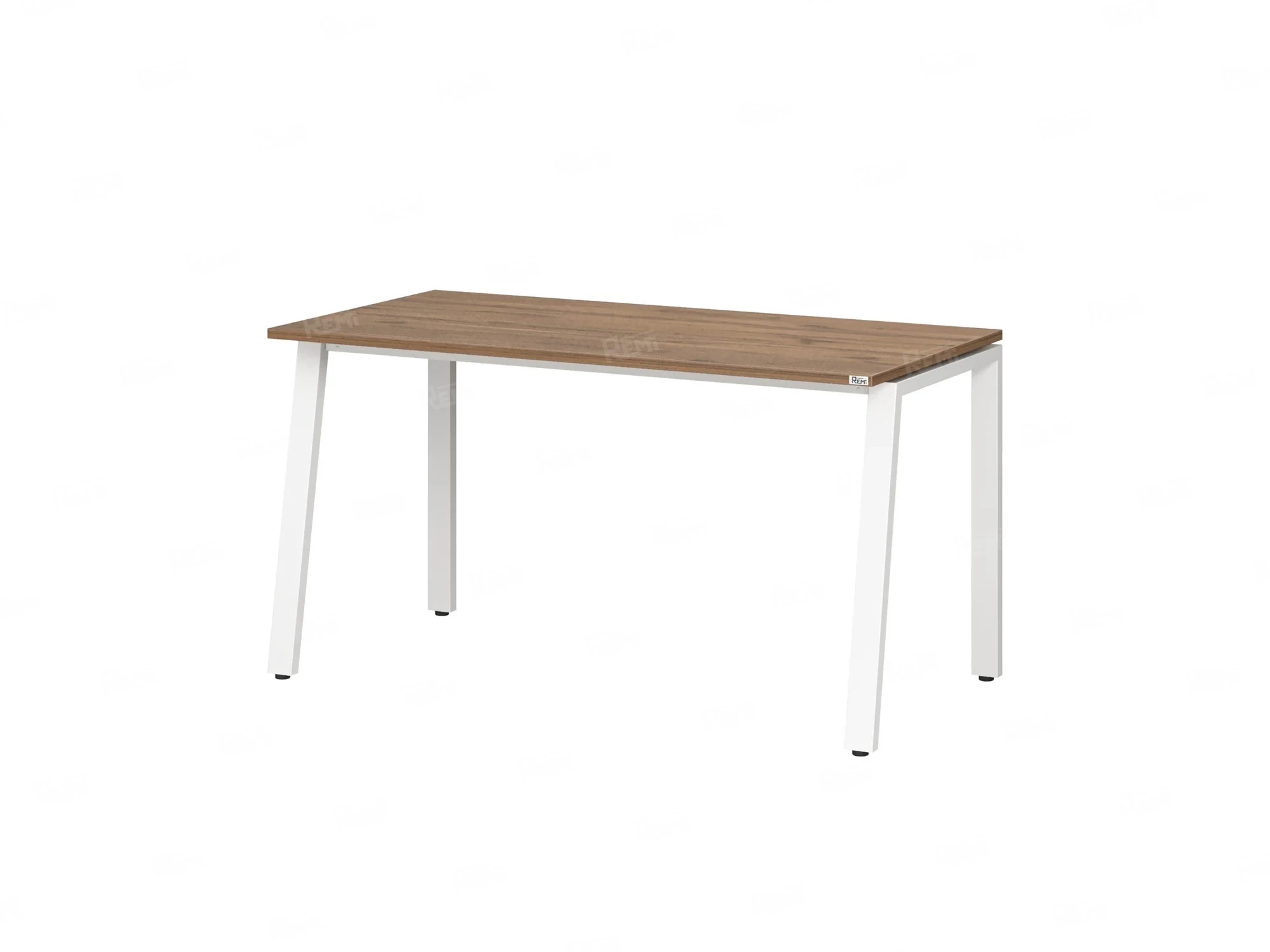 Стол прямой на Л-образных опорах 1000x800x750 RM004-10x8 Дуб Юстус/Белый