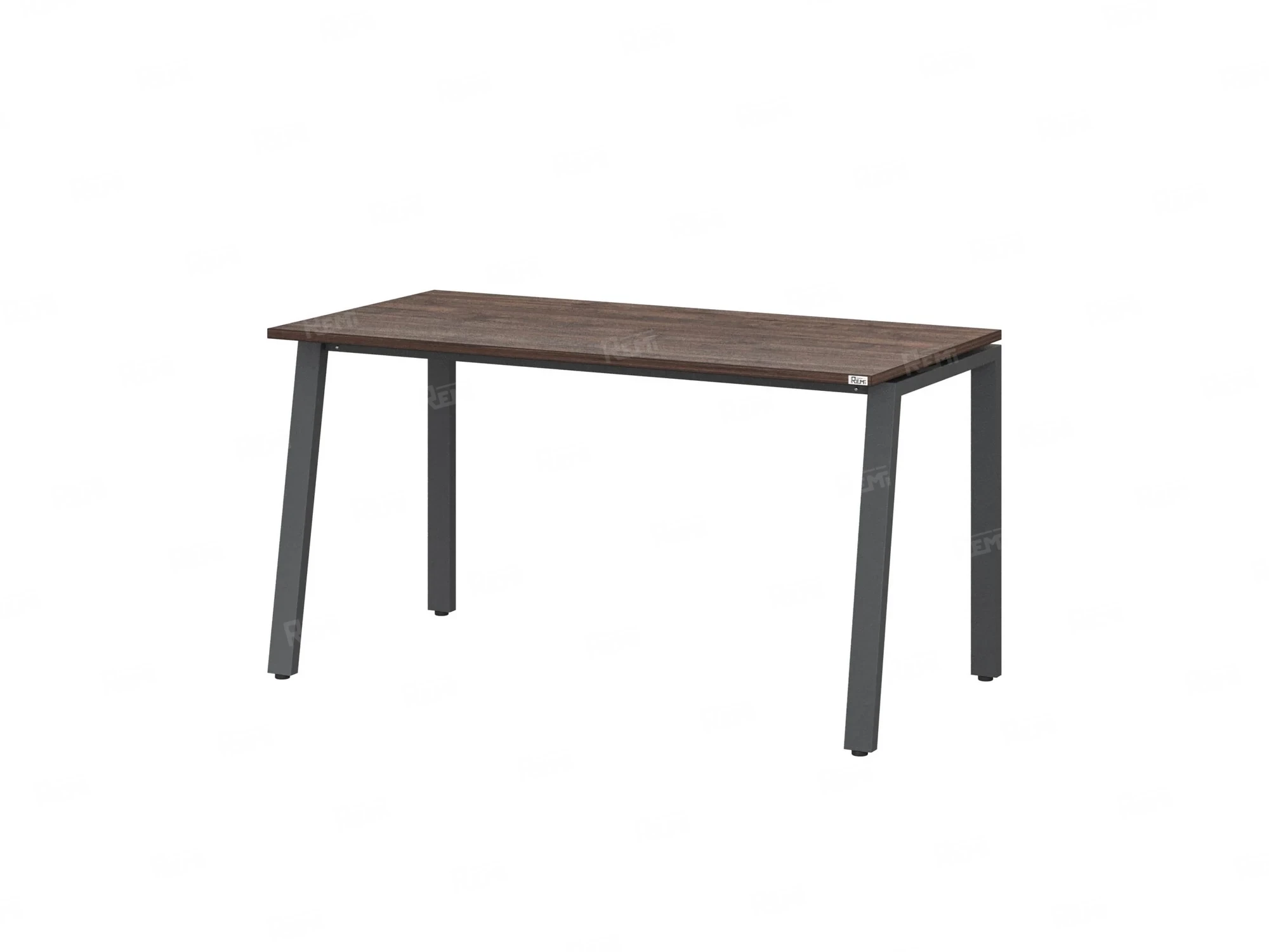 Стол прямой на Л-образных опорах 1600x600x750 RM004-16x6 Дуб Апрельский шоколад/Серый
