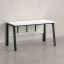 Стол прямой, Л-опора, экран ЛДСП,парящая стол-ца 1800x600x750 RM009-18x6 Белый/Черный