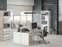 Шкаф закрытый 730x380x832 RTD048 Дуб Маувелла/Белый. Серия Тандем / Tandem. Серия Тандем / Tandem