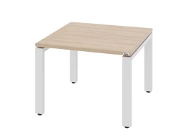 Журнальный стол с полкой 1200x600x550 RM183-12x6 Вяз Швейцарский светлый/Белый