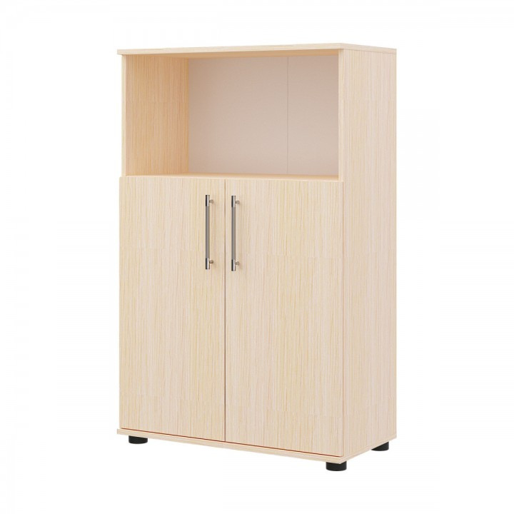 Шкаф 3 RE109 уровня, З/С ХДФ 79,8x42x120 см Акация светлый/Акация светлый, Серия Еврова | Europe