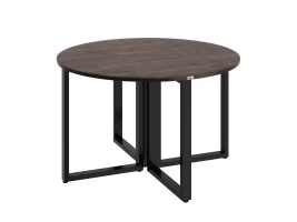 Круглый стол на О-образных опорах 1400x1400x750 RM187-14x14 Дуб Апрельский шоколад/Черный