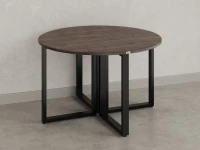 Круглый стол на О-образных опорах 1400x1400x750 RM187-14x14 Дуб Апрельский шоколад/Черный