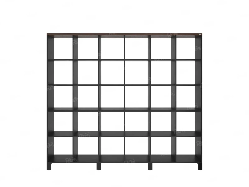 Стеллаж, 30 ячеек 2250х370х1980 RM143-225x37 Дуб Апрельский шоколад/Черный