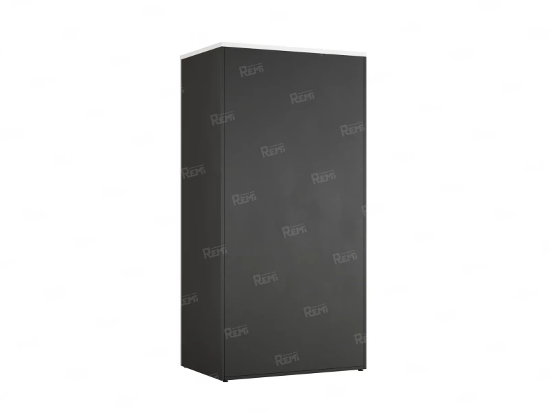 Гардероб, на регулируемых опорах, штанга, 1 полка 900x600x1800 RM159-90x60 Белый/Черный