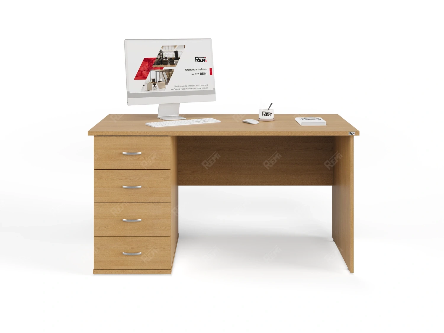 Однотумбовый стол RLG008 140x70x75 Бук, Серия ЛАЙТ | LIGHT