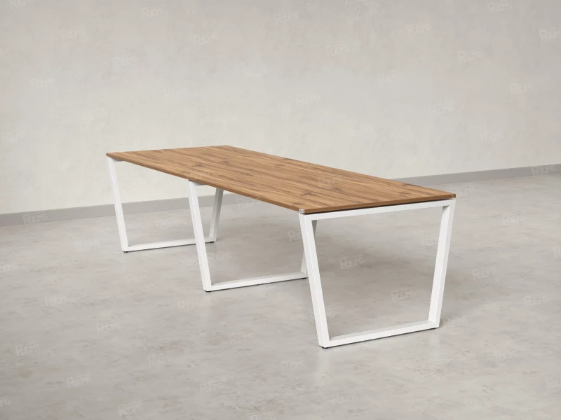 Cтол для переговоров, на V-обазном каркасе 2100x1000x750 RM082-210x100 Юстус/Белый