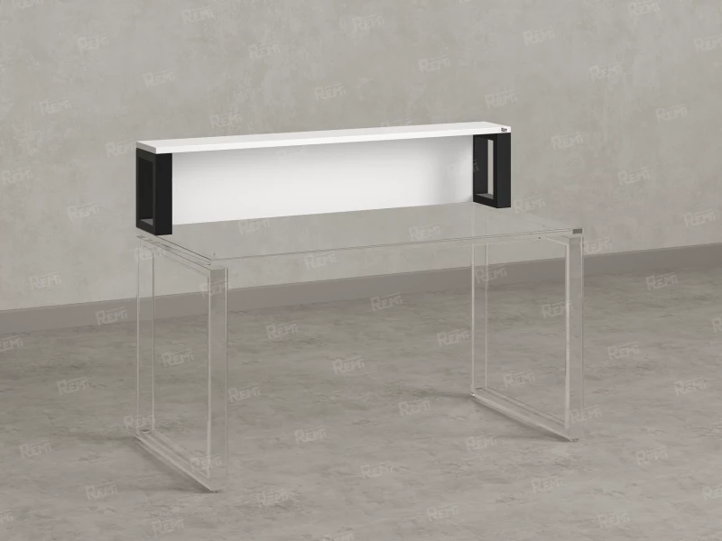 Надстройка для стола 1000x200x300 RM208-100x40 Белый/Черный