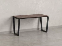 Стол прямой на U-образных опорах 1600x700x750 RM003-16x7 Дуб Апрельский шоколад/Черный