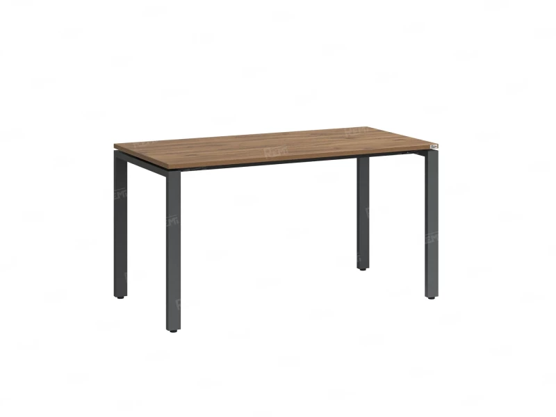 Стол прямой на П-образных опорах 1000x600x750 RM001-10x6 Дуб Юстус/Серый