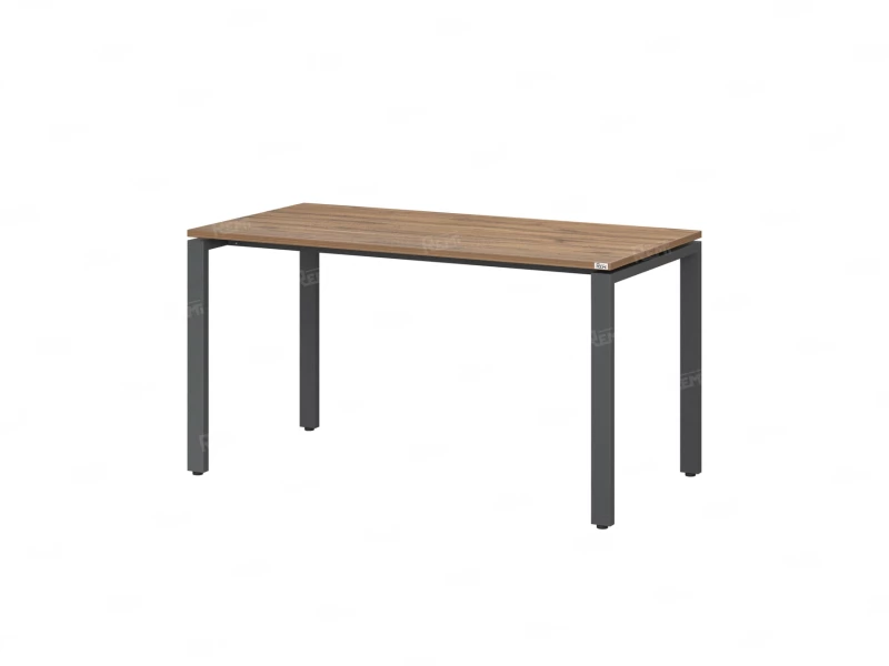 Стол прямой на П-образных опорах 800x800x750 RM001-8x8 Дуб Юстус/Серый