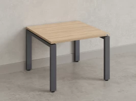 Журнальный стол с полкой 1200x600x550 RM183-12x6 Вяз Швейцарский светлый/Серый