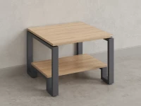 Журнальный стол с полкой 900x800x550 RM181-9x8 Вяз Швейцарский светлый/Серый