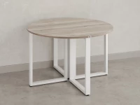 Круглый стол на О-образных опорах 1400x1400x750 RM187-14x14 Дуб Маувелла/Белый