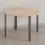Круглый стол на П-образных опорах 1300x1300x750 RM186-13x13 Вяз Швейцарский светлый/Серый