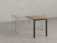 Брифинг прямой, с парящей столешнецей, на П-образном каркасе 1100x600x750 RM070-11x6 Юстус/Черный