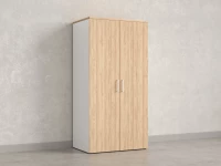 Гардероб, на регулируемых опорах, штанга, 1 полка 900x600x1800 RM159-90x60 Вяз Швейцарский светлый/Белый