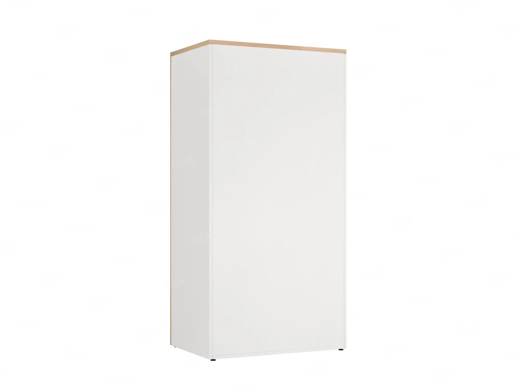 Гардероб, на регулируемых опорах, штанга, 1 полка 900x600x1800 RM159-90x60 Вяз Швейцарский светлый/Белый