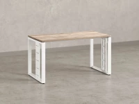 Стол прямой на О-образных опорах 1600x800x750 RM040-16x8 Дуб Маувелла/Белый